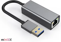 有線LAN アダプター USB3.0 LAN グレー 変換 アダプター 1Gbps 高速 通信 中継 RJ45 USB LAN 変換アダプター Windows Mac OS Linus 等 対応 1000Mbps 超高速通信 USB-A アルミ合金