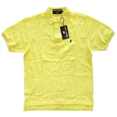 ヴィンテージ ポロスポーツ ラルフローレン Vintage POLO SPORT RALPH LAUREN ワンポイント ロゴ ポニー刺繍 鹿の子 ポロシャツ 半袖 カノコ トップス サイズL イエロー レディース /♪8
