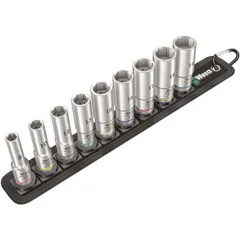 WERA ヴェラ 差込角 3/8DR 9点組 六角ねじ ボルト用 ディープソケット セット 004545 工具 ツール DIY 作業工具 道具