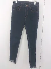 ◇ JEANASIS ジーナシス カットオフ ストレッチ デニム スキニー パンツ サイズS インディゴ レディース  【1206220007280】