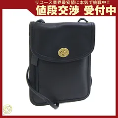  コーチ ショルダーバッグ 6908 ブラック レザー