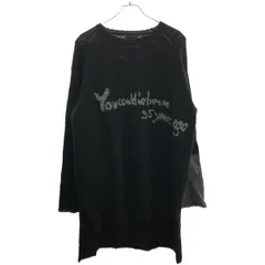 BLACK Scandal Yohji Yamamoto ブラックスキャンダルヨウジヤマモト 19AW メッセージプルオーバーニットセーター HC-K03-194 ブラック 3のサムネイル