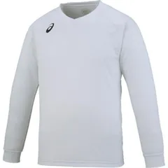 asics アシックス PRACTICE LONG SLEEVE TOP WHITE M XW6747 1 | スポーツ バレーボール メンズ レディース バレーボールウェア ウエア ホワイト 白 M トップス トレーナー プラクティス長袖シャツ シャツ 長袖