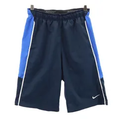ナイキ スポーツ ロゴ刺繍 ハーフパンツ S ネイビー系 NIKE メンズ 【中古】  【230517】