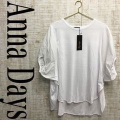 AnnaDays/アンナデイズ　半袖ブラウス　白色　サイズLL　新品