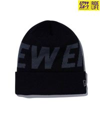 【ムラスポ公式】新品 NEW ERA ニューエラ ビーニー ベーシック カフニット Billboard ブラック × チャコール 13751387