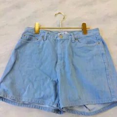 TOMMY HILFIGER トミーヒルフィガー デニムショートパンツ M相当 ライトブルー 綿100%