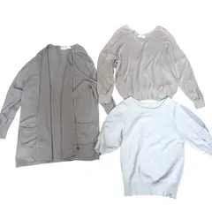 TL5 レディース　トップス3着セット　まとめ売り　NOLLEYE'S sophi  index  OPAQUE.CLIP   淡色系　シンプル　ベーシック