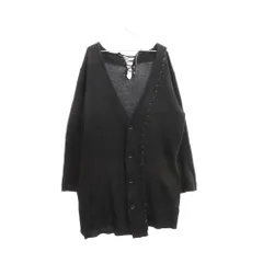 Yohji Yamamoto POUR HOMME (ヨウジヤマモト プールオム) 22AW KNIT LONG CARDIAN ニット ロング カーディガン ブラック HE‐K80‐185のサムネイル