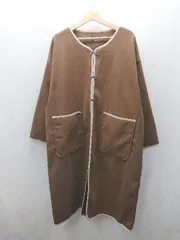 ◇ ⊇ kutir クティール 長袖 ロングコート サイズM ブラウン レディース E  【1504240007243】のサムネイル