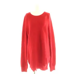 美品 HELMUT LANG ウール混 カッティング プルオーバー ニット M ブラウン ヘルムートラング KL4BSUHS77 HELMUT LANG - HELMUT LANG カッティング プルオーバー ニットの