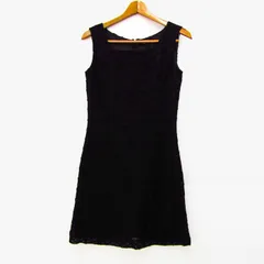 ロペ ワンピース ドレス ノースリーブ レース ブランド トップス 黒 レディース 9ATサイズ ブラック ROPE' 【中古】