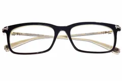 クロムハーツ CHROME HEARTS FUN HATCH-A 54□18-148 度入り 眼鏡 メガネ アイウェア セルフレーム ブラック 【ブランド古着ベクトル】【中古】☆AA★▲■240720のサムネイル