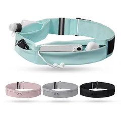 【新品】 BOATPRO ランニング ポーチ 揺れない 3ポケット 伸縮 防水 防汗 76g超軽量 スマホ収納 ペットボトル マラソンポーチ ランニングポーチ ウエストポーチ レディース メンズ ブルー M 1