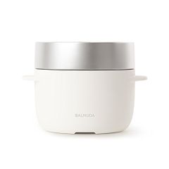 バルミューダ ザ ゴハン 3合炊き電気炊飯器 BALMUDA The Gohan K03A-WH(中古品)