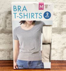 ◾️楽ちん♪◾️ATSUGI ブラカップ付き Tシャツ 2枚組 Mサイズ【52384】