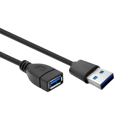 新品 【50cm】USB 3.0 ストレート 方向変換ケーブル 延長ケーブル USB3.0 タイプAオス- タイプAメス USB方向変換 USB延長 コード cable-090