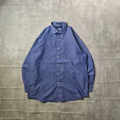 『 TOMMY HILFIGER / トミーヒルフィガー 』ストライプシャツ ( Lサイズ ) ブルー色