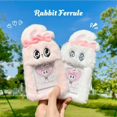 エスターバニー カードケース パスケース うさぎ うさ耳 ふわふわ ぬいぐるみ風 学生証ケース かわいい ICカードホルダー レディース 小物 韓国風 ギフト