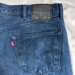 送料無料 即決★メキシコ製 リーバイス 501★ 特大 W42 ストレート ジーンズ Levi's メンズ ビックサイズ デニム アメカジ 100%綿 p240316
