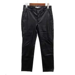 ザラ ZARA フェイクレザー パンツ ブラック 黒 XS