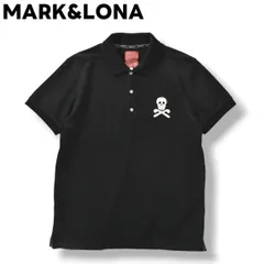 【MARK&LONA】CODE メンズ ゴルフ Tシャツ 44 ブラック お待たせ! ゴルフ マーク LONA ＆ モックネック・Tシャツ