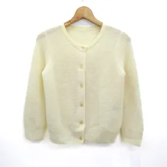 スピックアンドスパン カーディガン 長袖 モヘア/ウール混 ブランド トップス レディース Fサイズ イエロー Spick and Span 【中古】