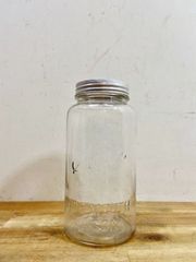 濱乙女【味付け海苔】の古いガラス瓶◇駄菓子瓶◇古ガラス◇レトロ