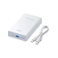 サンワサプライ PoE-USB Type-C変換アダプタ PD60W給電 ネットワーク通信対応 ホワイト LAN-ADPOEC