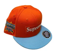 【310】supreme × NewEra ボックスロゴ　キャップ　7 3/4 7 3/4 61 5cm 23FW Supreme Worldwide Box Logo NewEra ライト