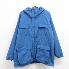 XL/古着 エルエルビーン LLBEAN 長袖 マウンテン ジャケット パーカー メンズ 90s 大きいサイズ ラグラン 青 ブルー spe 25sep30 中古 アウ