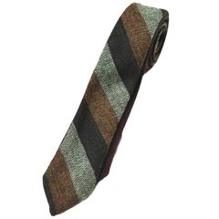 KENNETH FIELD ケネスフィールド 日本製 FAIRFAX 2FACE TIE 2フェイスタイ Murti レジメンタル/ソリッド ウール ネクタイ リバーシブル 2WAY g21915