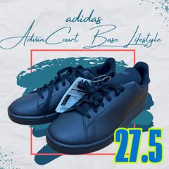 [アディダス] スニーカー アドバンコート GW9284 27.5cm ブラック 新品　未使用 adidas GW9284 lqa23 スーツ adidas黒 ビジネス ライフスタイル メンズ レザー 通勤