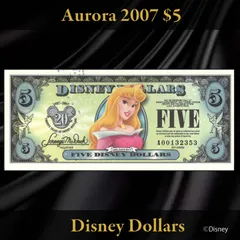 1990年　ディズニーダラー　４枚セット　レア　 ディズニーランド ディズニーダラーDisney Dollars セット（10.5.1)1990年A ディズニー