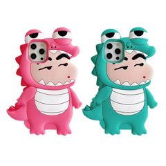 【大人気】クレヨンしんちゃん iPhone 13 用 ケース おしゃれ立体デザイン 3D快適に感じます かわいい 小さな恐竜 耐衝撃 落下防止 超軽量 スマホケース(for iPhone13)