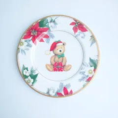 クリスマスプレート　ティディベア