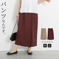 キュロットパンツ ラップパンツ レディース イージーパンツ ワイドパンツ ガウチョパンツ ウエストゴム パンツ リラシク LILASIC ノースオブジェクト north object 大きいサイズ 大人 可愛い ナチュラル カジュアル 服 [M便 不可]