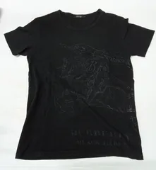 BURBERRY BLACK LABEL/バーバリーブラックレーベル　半袖Tシャツ　黒【中古品】