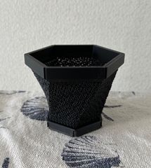 3dプリンター鉢　3号鉢　ブラック