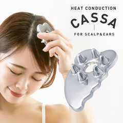 頭皮マッサージ 熱伝導カッサ CASSA プレート 頭皮ケア 耳まわり かっさプレート 美容 プレゼント リラックス 癒しアイテム アルファックス