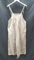 ◇ Samansa Mos2 blue ワイド シンプル キャミ ノースリーブ サロペット サイズF カーキ レディース E  【1212020012294】