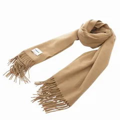 B&Y ユナイテッドアローズ BEAUTY&YOUTH ビューティー&ユース CASHMERE マフラー ストール フリンジ 茶 ブラウン /FF ■MA