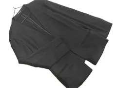 【未使用】TRANCE WORK ノーカラージャケット&パンツ ブラック 未使用】TRANCE WORK ノーカラージャケット&パンツ ブラック 未