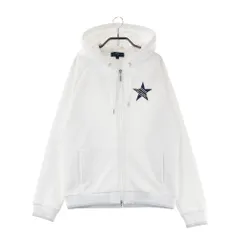 サイズ：L CALLAWAY キャロウェイ ; ジップパーカー 星 総柄 ホワイト系 [240101460884] ゴルフウェア レディース ストスト