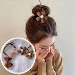 シュシュ 2タイプ ヘアゴム 花 リボン ヘアアレンジ 髪留め 髪飾り パーティー 二次会 お呼ばれ 結婚式 普段使い 大人 上品 韓国ファッション(メール便送料無料)