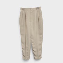 【訳アリ】【NIZAMFURU】『ワイドパンツ』[カジュアルパンツ] 薄手 ベージュ系 大きいサイズ (2L) 商品A2305 管理A