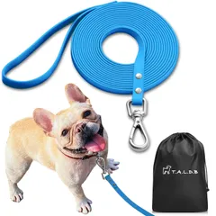 【新着商品】【T.A.L.D.B】【ドッグトレーナー推薦】 リード 犬 ロングリード 犬しつけ用 丈夫 PVC素材 水を弾く 汚れにくい 絡まりにくい 臭わない 散歩 広場 海 川 雪遊び アウトドア キャンプ 【10色展開】 【長さ 1.5m 3m 4.9m