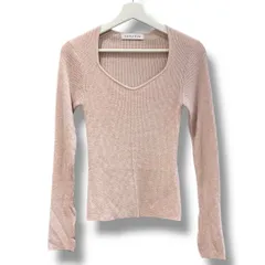 ALEXLA STAM アリシアスタン リブニットカットー サイズ FREE ベージュピンク NO AS23SS-CLTO46SP-F トップス ストレッチ ボートネック レディース 秋 ゴーゴー古着マルイ草加店2019