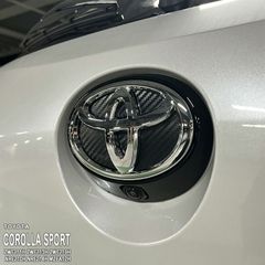 【松印】車種専用 エンブレムフィルム (リアメーカー空白) トヨタ カローラスポーツ ZWE211H ZWE213H ZWE219H NRE210H NRE214H MZEA12H ハイブリッド