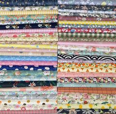 【迅速発送】GUQI 50枚 綿 生地 はぎれセット 花柄 DIY手作り カットクロス パッチワーク 布 (20cm x 20cm)